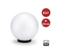 SFERA IN ACRILICO OPALE BIANCA 250mm PORTALAMPADA E27 FISSAGGIO