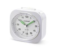 Velamp Sveglia da Comodino, Sveglia Analogica al Quarzo Silenziosa con Luce Senza Ticchettio, Semplice Orologio da Tavolo con funzione Snooze,Adatto per Camere da Letto, scrivanie, viaggi...
