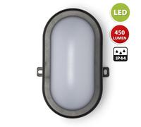 Velamp Tartaruga N applique LED 6W nera. IP44, Connettore Fast
