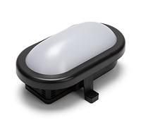 APPLIQUE PLAFONIERA TARTARUGA LAMPADA ESTERNO NERO NERA LED OVALE - WATT 5,5 - L