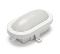 VELAMP TARTARUGA - Plafoniera LED impermeabile (IP44) - 450 lumen luce bianca naturale 4000K. Ideale per montaggio all’esterno - Colore bianco