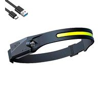 VELAMP Torcia frontale LED ricaricabile 2 in 1 con sensore di movimento