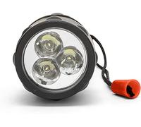 VELAMP Torcia LED impermeabile - Impugnatura antiscivolo e laccetto - Alta potenza e resistenza - Per uso esterno ed emergenze - 2 batterie tipo D