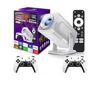 VELARYX Proiettore Console HCS350MAX 2025 - Mini Console Portatile con Proiettore 4K FULL HD, Proiettore Gaming Retro, Console Giochi Retrò, Controller Wireless, HDMI, WiFi, APP, Cinema in Casa