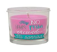 Velas Martinez Morales Vaso Vela Tu Sonrisa Fresa A