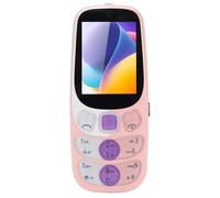 VELATEMOR 2,4 Pollici 2G Telefono Cellulare Anziani, Telefono Cellulare Portatile per Anziani, Torcia per le Passeggiate Notturne, Slot a 4 Schede Big Crystal Crystal Phone con Batteria (PINK)