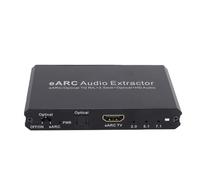 VELATEMOR Adattatore per Estrattore Ottico EARC con Ingresso Ottico EARC e Uscita HD Ottica da 3,5 Mm per di Altoparlanti TV Home Theater 24 Bit 192 KHz