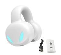 VELATEMOR Auricolare BT Wireless con Gancio per l'orecchio, Clip-on, IPX5 Resistente Al Sudore, 8 Ore di Riproduzione, Controllo Touch, Auricolare Singolo con Batteria Incorporata per Smartphone,