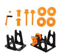 VELATEMOR Avvolgitore di Filamento per Stampante 3D Gestione Efficiente della Bobina per Stampante 3D P1S P1P X1 Avvolgitore di Bobina di Filamento a Manovella e Arancione