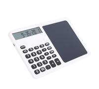 VELATEMOR Calcolatrici Desktop, Calcolatrice Parlante di Base, Blocco Note con Ampio Display a 12 Cifre, Tasti Sensibili in ABS, per Ufficio Scolastico, Banca, Lavoro Finanziario (WHITE)