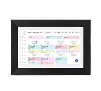 VELATEMOR Calendario Digitale Intelligente WiFi da 10,1 Pollici, Display Touchscreen Organizzatore di Famiglia Interattivo, con Pianificatore di Piatti per la Tabella del Tavolo da (Spina europea)