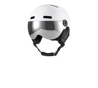VELATEMOR Casco da Sci con Occhiali, Fodera in EPS, Casco da Snowboard Fodera Rimovibile Paraorecchie per Sport Invernali, Visiera Staccabile 12 Prese (Circonferenza della testa M 55 58 cm)