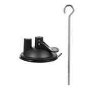 VELATEMOR Confezione da 4 Ganci per Ventosa per Finestra, Potente Campanello Eolico, Gancio per Godersi la Natura, Gancio per Mangiatoia per Uccelli, per L'osservazione Ravvicinata degli Uccelli. (2