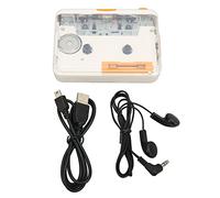 VELATEMOR Convertitore per Cassette USB, Lettore di Registratori di Cassette Portatile, Nastro per Cassette di Musica Audio al Lettore Convertitore Digitale con Auricolare per PC