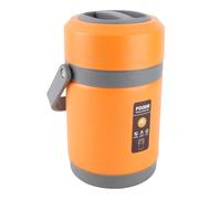 VELATEMOR Cooker Termico in Acciaio Inossidabile Sicuro Mini Mini Costante di Calore a Temperatura Costante per la Conservazione dei Viaggiatori d'affari, capacità 2L (ORANGE)