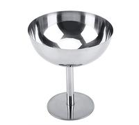 VELATEMOR Coppa per Gelato in Acciaio Inossidabile, Coppa da Dessert in Acciaio Inossidabile per Insalata di Mousse Alla Crema Pasticcera, Sorbetto, per la Festa del Ristorante Dell'hotel (Alto)