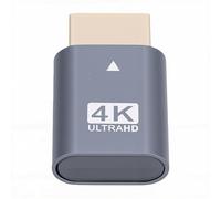 VELATEMOR Emulatore Display Senza Testa Dummy Plug 4K 60Hz 1080P 120Hz EDID Ghost Adattatore Plug and Play con Connettore Placcato Oro per GPU Display Virtuale Server di Controllo Remoto