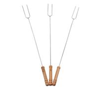 VELATEMOR Forchette per Barbecue Premium Bastoncini Riutilizzabili Antiruggine Sicuri per i Bambini da 3,8 Once per il Campeggio in Famiglia