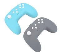 VELATEMOR Gamepad Wireless per Pro Mini Dual Vibration Grip per Un'esperienza di Gioco Affascinante Verde + Giallo/Grigio Chiaro/Grigio Scuro + Rosa/Verde +, Confezione da 2 per Giocatori (grigio