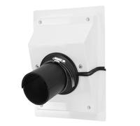 VELATEMOR Kit di Copertura per Set Linea di Penetrazione a Parete HVAC, Set di Copertura a Parete per Linea AC Divisa in Plastica con Guarnizione Morbida per Condizionatore d'Aria Interno (White)