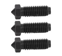 VELATEMOR Kit di Ugello per Stampante 3D in Acciaio Indurito 10 Pezzi, Ugello Anti-clog di Precisione CNC, Resistente all'alta Temperatura, a Prova di Perdita, Fino a 320 ℃ (0,2 mm)