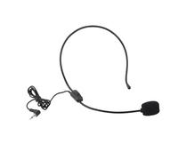 VELATEMOR Microfono Headworn Robusto Microfono con Cuffia Cablata Nera per Insegnare Spettacoli Teatrali 2 unità