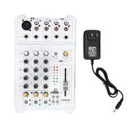 VELATEMOR Mixer EQ a 4 Bande Bluetooth 5.0 Scocca in Metallo (Spina | Console a 3 , Mixaggio Analogico con Riduzione del Rumore, 1 Ingresso XLR e 2 Ingressi Stereo, Karaoke per Autobus per