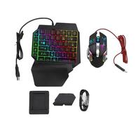 VELATEMOR Pacchetto Combinato Gioco Mobile 4 in 1, Convertitore Combinato Tastiera e Mouse da Gioco, Convertitore Tastiera e Mouse Che Supporta la Ricarica Rapida 5 V 2000 MA