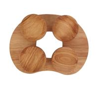 VELATEMOR Poggiatesta per Sauna in Legno con Disco Girevole, Cuscino per Sauna per Dolore al Collo, Spalla, Rilassamento della Testa, Supporto Ergonomico per Il Collo, Cuscino per la Testa