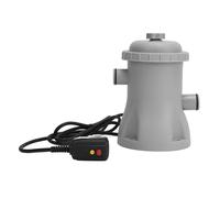 VELATEMOR Pompa Filtro della Piscina Elettrica per Piscine Fuori Terra, Filtri Piscina a Cartuccia da 330 Galloni di Pompa (Plug 220v)