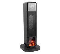 VELATEMOR Riscaldatore in Ceramica, Ventola Riscaldante a Torre Oscillante con Telecomando e Display Digitale, per Uso Domestico Interno Riscaldamento e Raffreddamento Tutto (Spina europea 220 V)