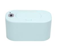 VELATEMOR Scaldasalviette per Neonati, Porta Dispenser Portatile per Salviette Umidificate per Neonati Alimentato Tramite USB con Riscaldamento Uniforme, (Regolazione della temperatura verde)