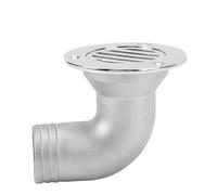 VELATEMOR Scarico del Ponte della Barca in Acciaio Inossidabile, Design del Gomito a 90 Gradi, di Scarico Diviso per Yacht Marino (38 mm)