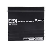 VELATEMOR Scheda di Acquisizione Video 4K, Acquisizione di Giochi HDMI USB 3.0 con Porta RJ45, Senza Ritardo di Gioco per PC/OBS/LIVE Streaming