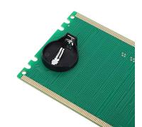 VELATEMOR Scheda Tester per Slot di Memoria RAM DDR4 Tester di Memoria DDR4 per Slot RAM per Scheda Madre PC con Indicatori LED per Strumento Diagnostico di Riparazione della