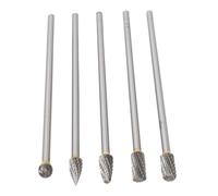 VELATEMOR Set di Frese in Carburo per Utensili Rotanti Utensile Versatile per Lucidatura in Lega per la Rettifica di Macchinari 5 Pezzi per Lavori di Riparazione Automobilistica (6 * 10 mm)