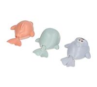 VELATEMOR Set di Giocattoli Colorati per il Bagnetto del Bambino, Giocattoli per Vasca da Bagno con Animali a Orologeria da Nuoto, Promuovono L'immaginazione, Buon Momento del Bagno, Adatto Ai