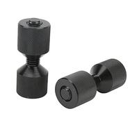 VELATEMOR Set di Perni di Collegamento Professionali a Due Fori Perni di Allineamento Flangia Nera Anodizzata per Macchinari di Grandi Dimensioni per Auto per Flange di Tubi