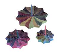 VELATEMOR Stella Fidget Sensoriale Espansa Stampata in 3D, 3 Pezzi, Giocattolo Trasformabile per Dita Antistress con Impugnatura Ergonomica Staccabile, per Scrivanie da Ufficio Come Regali (Giallo