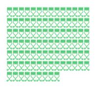 VELATEMOR Supporto per Viti da Parete da 100 Pezzi Clip Autoadesive Facili da Installare per Supporti Rampicanti per Piante Realizzati in ABS Ecologico (Green)