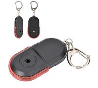 VELATEMOR Trovachiavi Wireless Compatto Antismarrimento con Luce LED e Fischio per Localizzare Oggetti Nelle Borse, Blu (rosso)