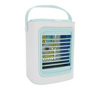 VELATEMOR Ventola di Raffreddamento Ad Aria Portatile con Ghiaccio e Nebbia - Mini Desktop a Motore USB Cooler Evaporativo, Ventola Tranquilla del Condizionatore Personale per la Camera