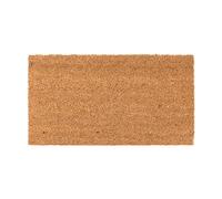 Velcoc - Zerbino Greggio da Interno in Fibra di Cocco, Tappeto con Fondo in PVC Antiscivolo, Robusto e Resistente, Elevata Capacità di Assorbenza, Spessore di 14 mm, Colore Beige, 33 x 60 cm