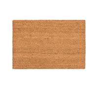 Velcoc - Zerbino Greggio da Interno in Fibra di Cocco, Tappeto con Fondo in PVC Antiscivolo, Robusto e Resistente, Elevata Capacità di Assorbenza, Spessore di 14 mm, Colore Beige, 40 x 60 cm