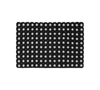 VELCOC - Zerbino Gummy da Esterno in Gomma con Fori, Antiscivolo, Robusto e Resistente, Spessore di 23 mm, Tappeto con Struttura a Nido d'Ape, Colore Nero, Dimensioni 40 x 60 cm
