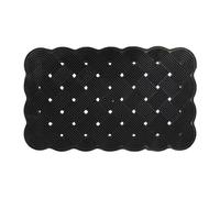 Velcoc - Zerbino Love Knots da Esterno in Gomma, Antiscivolo, Robusto e Resistente, Spessore di 10 mm, Tappeto Moderno con Intreccio, Colore Nero, Dimensioni 45 x 75 cm