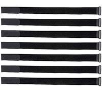 Velcro Brand 91836 - Cinghie in velluto con fibbia, 25 pezzi, 30,5 x 2,5 cm, colore: Nero