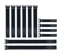 VELCRO Brand Bulk Pack 12 Reusable Fastening Cable Straps with Buckle Variety Sizes 8"-12"-18" Multi-Purpose Cinch Strap VEL-30100-AMS
