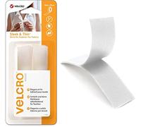 VELCRO Brand | Cinghie Multiuso | Chiusura Autoadesiva Forte con Gancio e Asola Perfetta per Artigianato, Riparazioni di Abbigliamento e Orli | Bianco | 19 mm x 60 cm