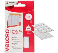 Velcro Brand Dischetti riapribili Adesivi 16mm x 16 Bianco